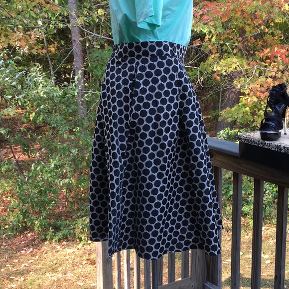 Lined/ pleated polka dot pinup skirt size 3X - Picture 8 of 9